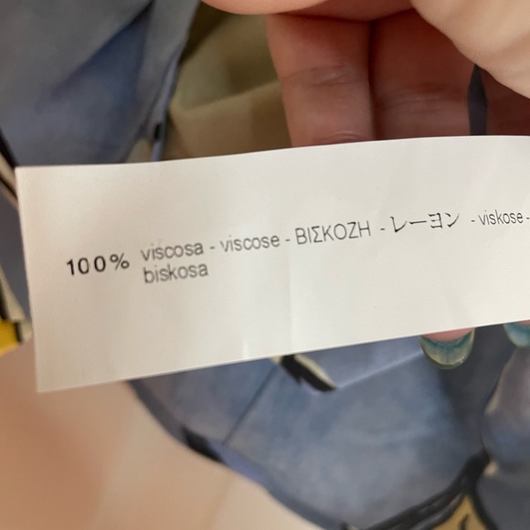 Zara Long Sleeve Cropped Flower Nature Print Button Up Shirt Size Small - Picture 9 of 10